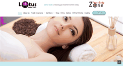 Desktop Screenshot of lotusspaandnails.com